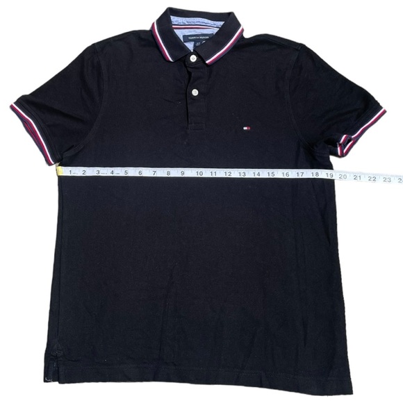 Black Tommy Hilfiger Polo Shirt (S) - Picture 4 of 6